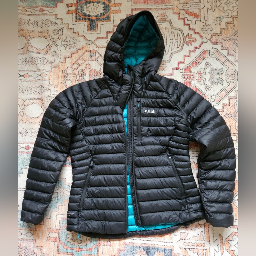 SOLD Rab Microlight Alpine. Black + Blue features (NEW Jan 2025)